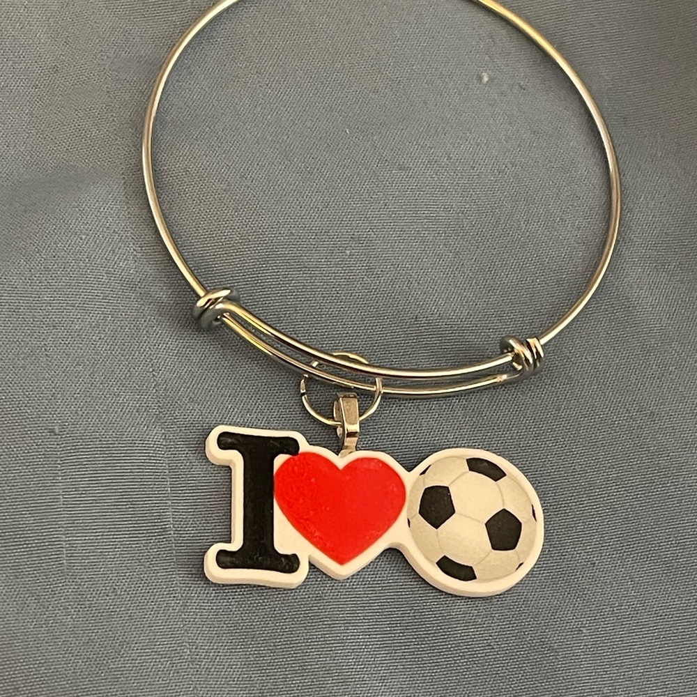 Soccer Love Charm Bracelet
